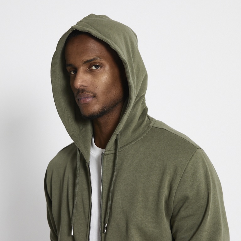 Zip hoodie "Rocky" Army Green